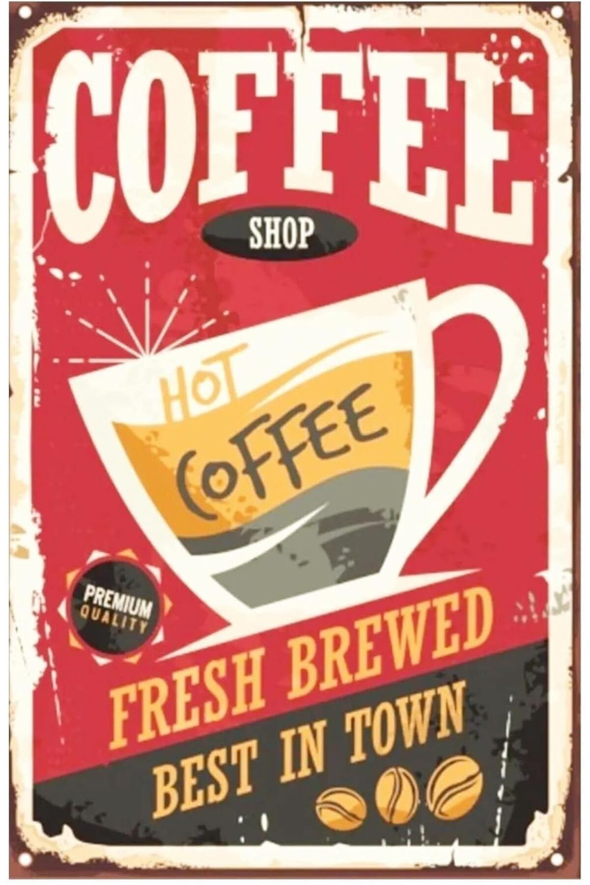 Mu Art Ahşap Mrt Kuşe Kağıt Duvar Posteri Coffe Shop Retro Vintage Drtr0042 Art 871301
