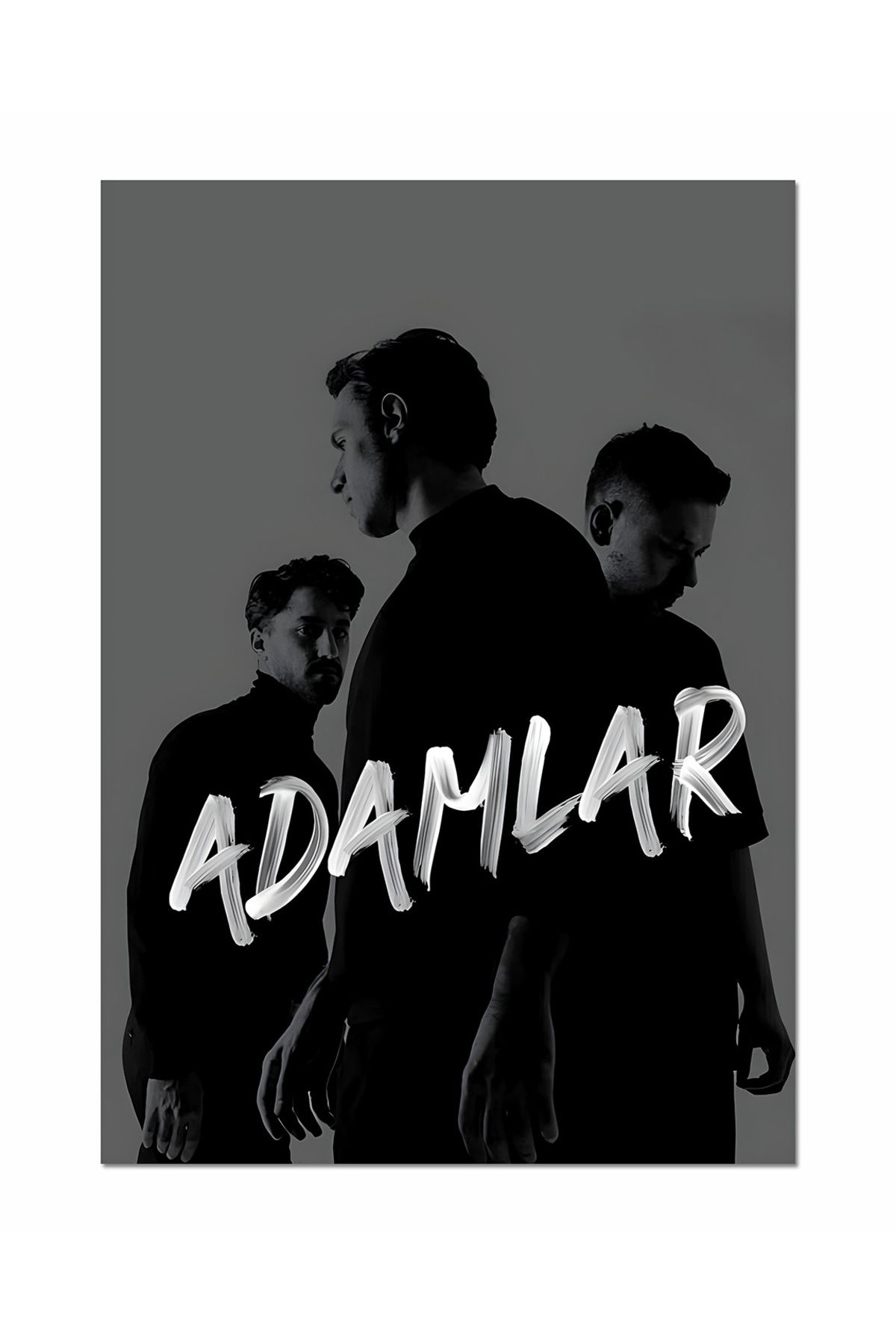 Ayabak Adamlar - Dikey Metal Poster - Dekoratif - Hediyelik - Çerçevesiz Tablo