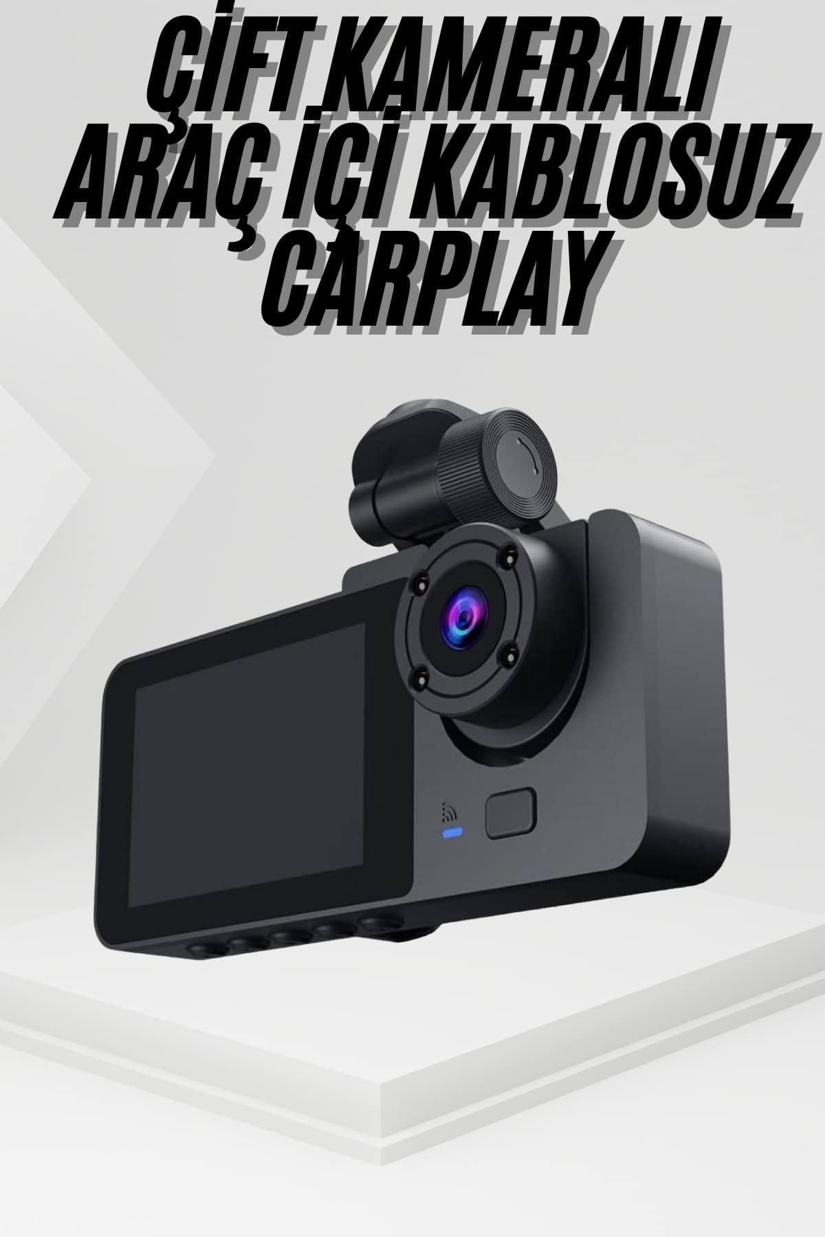 nerede bulurum 3 Kameralı 2 İnç 1080P Araç İçi Kamera Sürüş Kamerası CarPlay