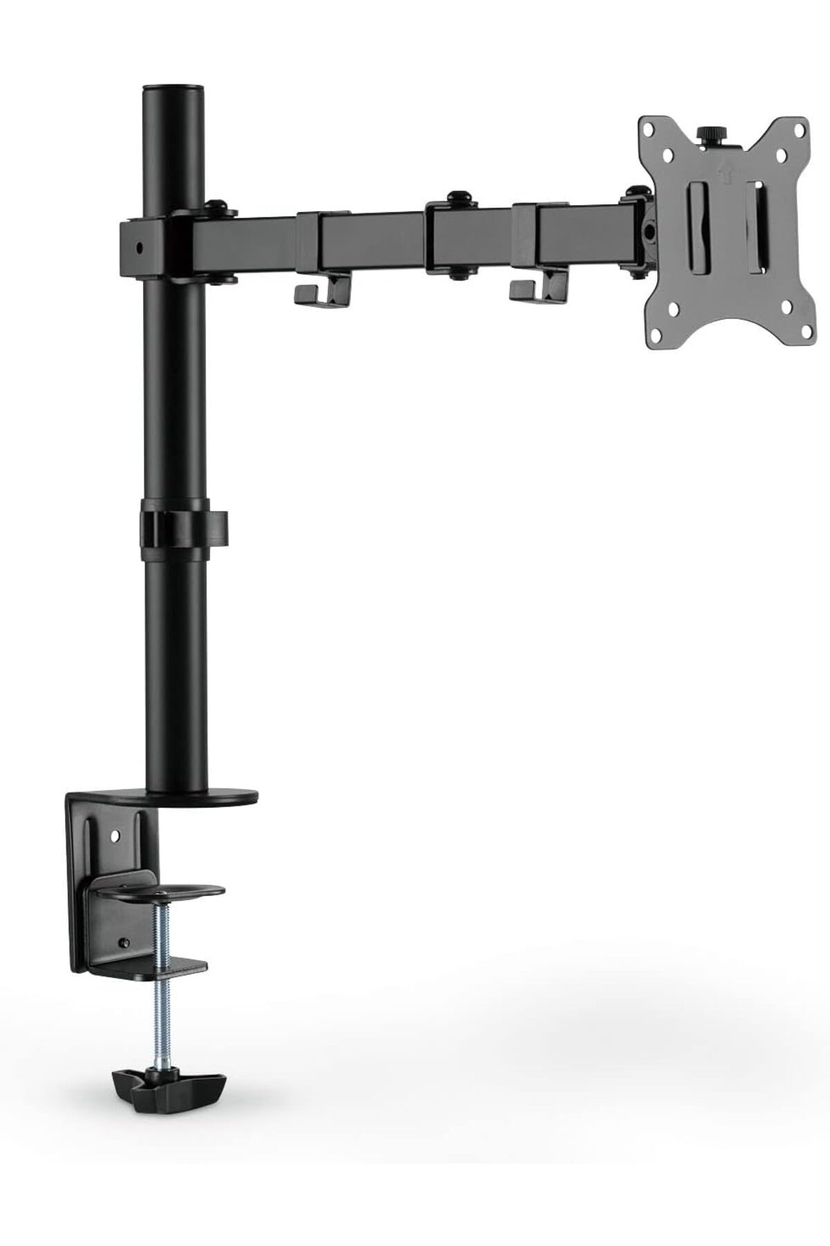 Mu Art Ahşap Mrt Monitör Tutucu - Masa Kelepçesi - 1 Monitör - 32 İnçe Kadar - 8 Kg'A Kadar - Vesa 75X75, 10