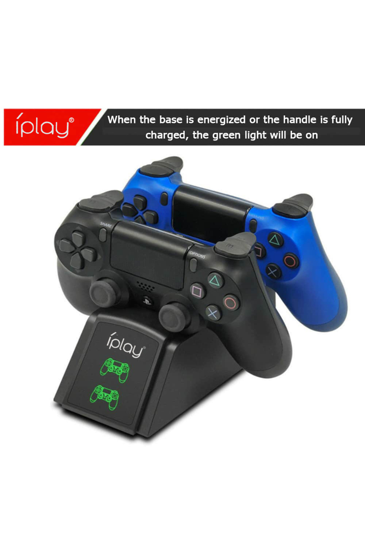 Choice-PS4 Controller Fast Charging Dock Station Dual Charger Stand with Status Indicator for Play Stati... 3