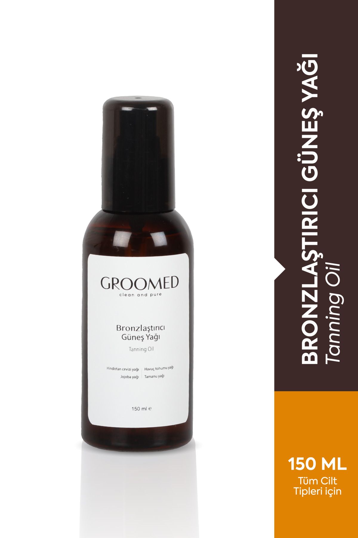 Groomed Bronzlaştırıcı Güneş Yağı 150 Ml