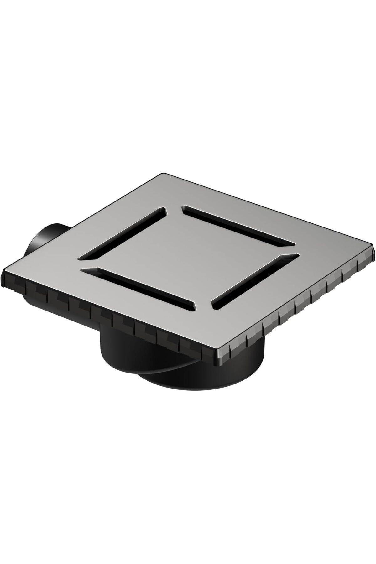 STOREMAX Ezg V-Flow Kare 5606976 Duş Kanalı, Yandan Çıkışlı, 15x15 cm, DK 100 Kapak, Mat Krom Ezsnshop
