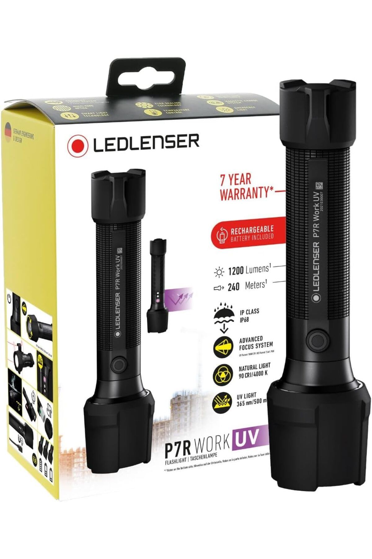 STOREMAX ELZ P7R Work UV Şarjlı El Feneri FRNTR 1127478