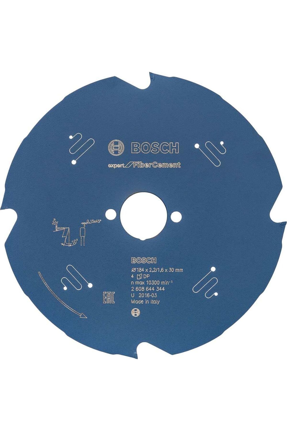 LUXE 2608644344 dairesel testere bıçağı EX FC H 184 x 30 mm 4 dişli, 0 W, 0 V LXSHP 1055529