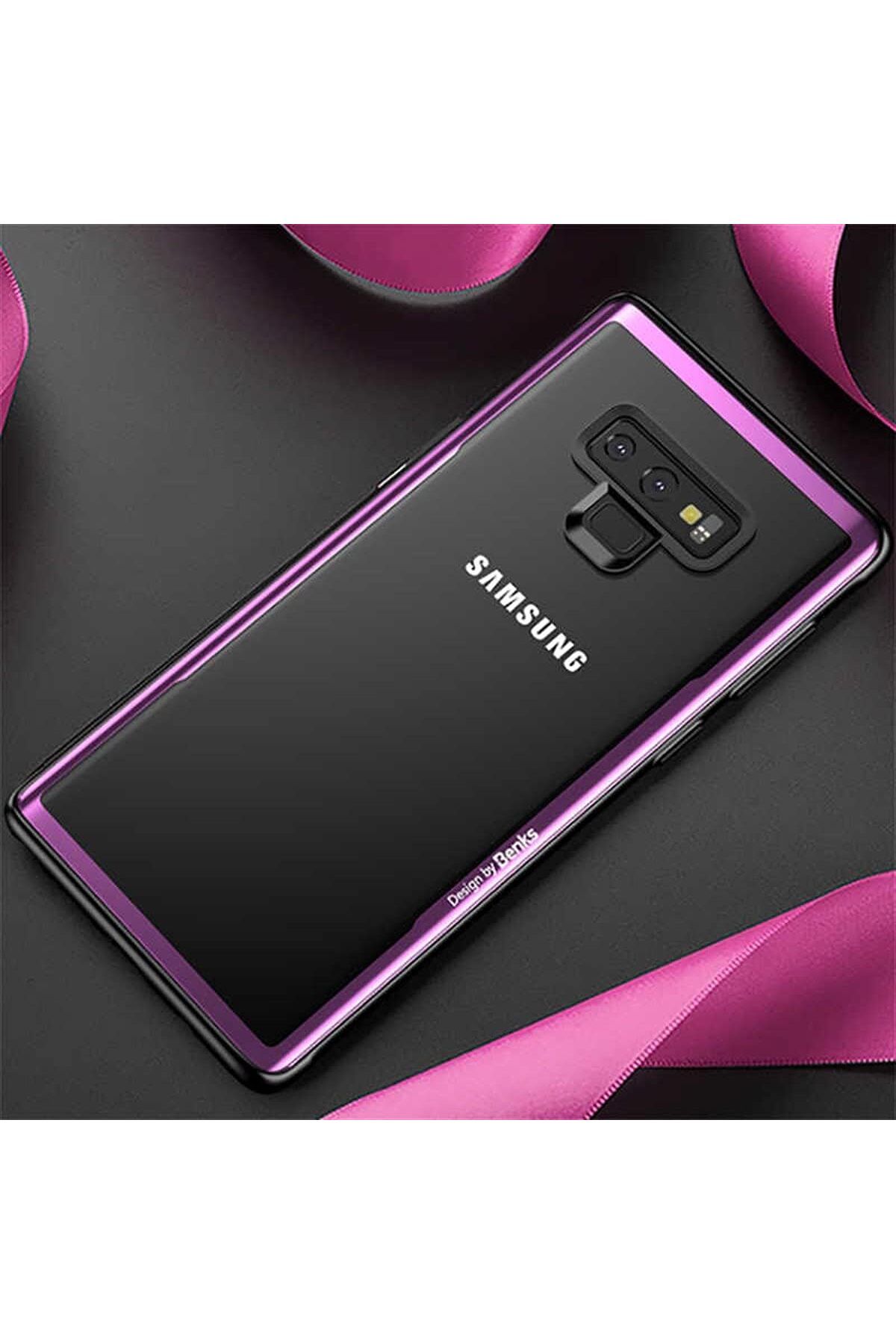 STOREMAX OZN 9046 Galaxy Note 9 ile Uyumlu Kılıf, Magic Shiny Glass, Mor OZNstre 1094633
