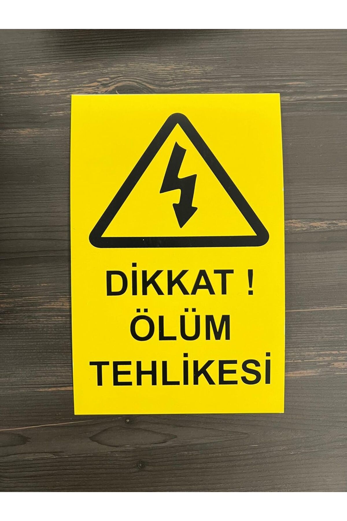 Mu Art Ahşap Mrt Tehlike Levhası (Dikkat Ölüm Tehlikesi) Art 871301