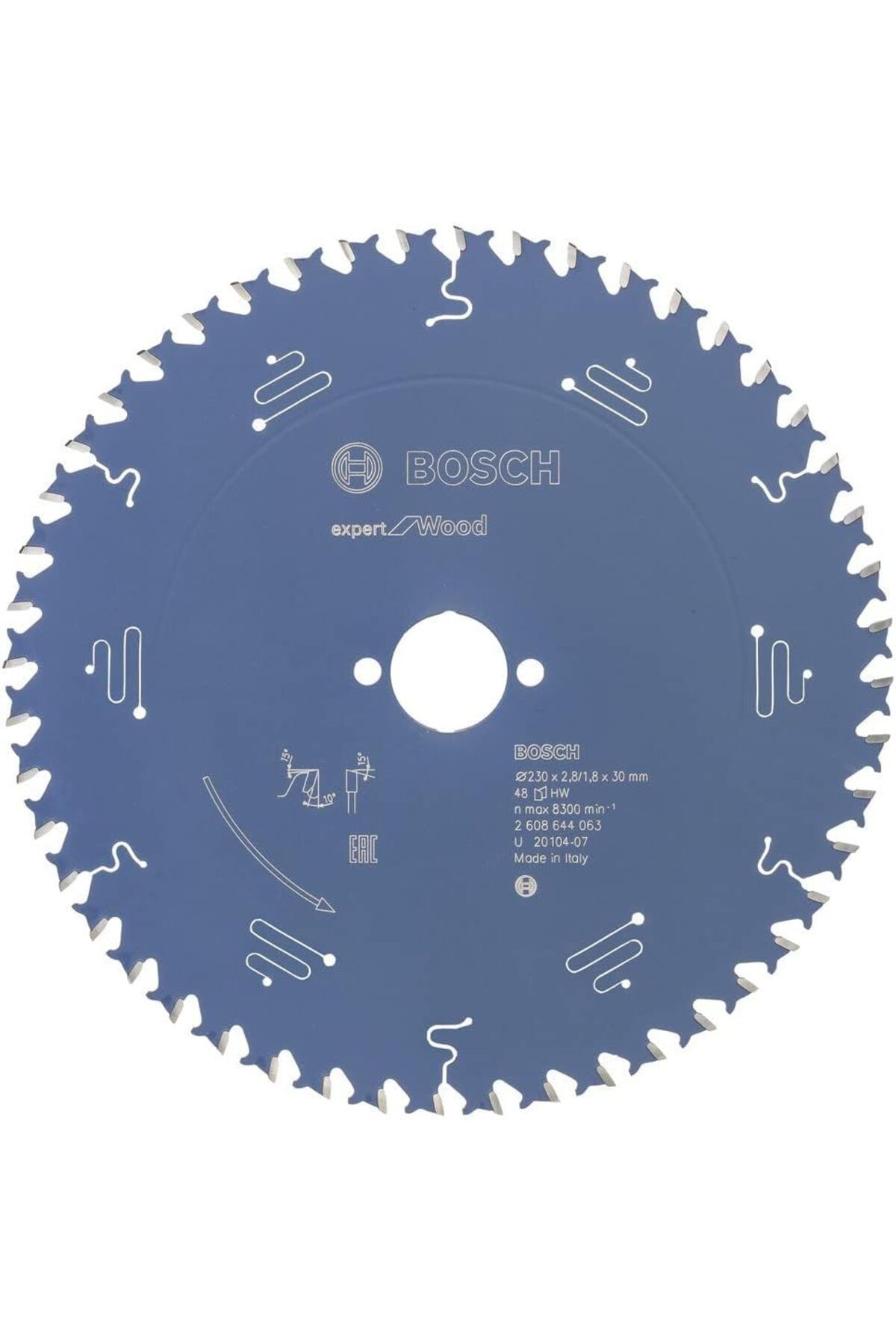 STOREMAX ELZ dairesel testere bıçağı Expert için ahşap, 230 x 30 x 2,8 mm, diş sayısı 48, 1 adet, 26