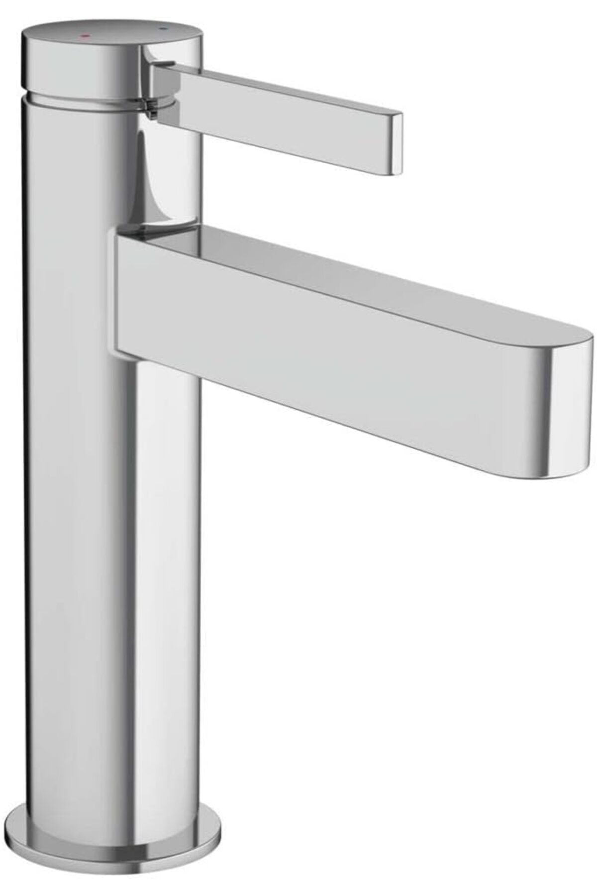 Mu Art Ahşap Mrt Lavabo Armatürü Finoris, Su Musluğu Banyo Musluğu Yükseklik 110 mm, Çekme Çubuğu, Banyo