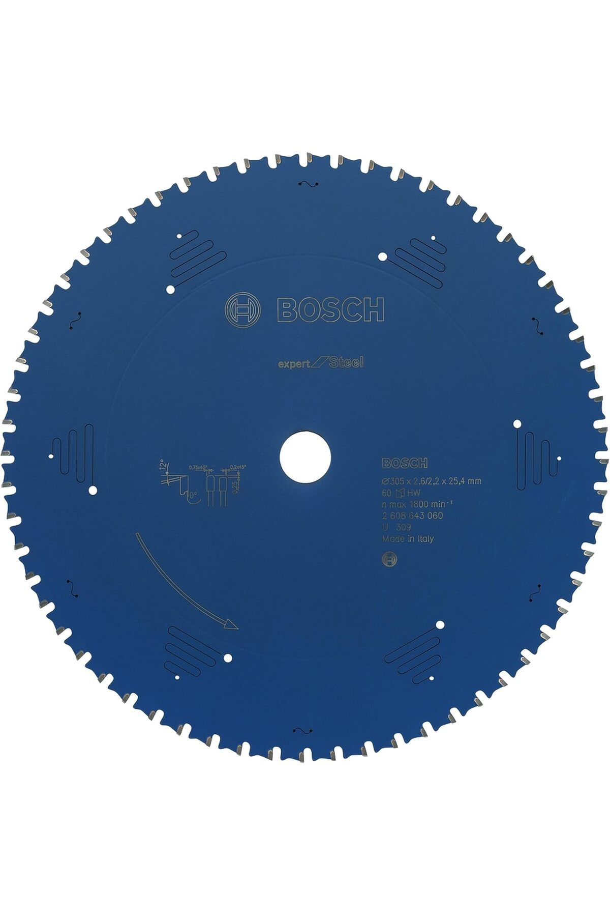 STOREMAX Rom Professional Expert Serisi Metal için Daire Testere Bıçağı 305*25,40 mm 60 Diş Romshp 1067