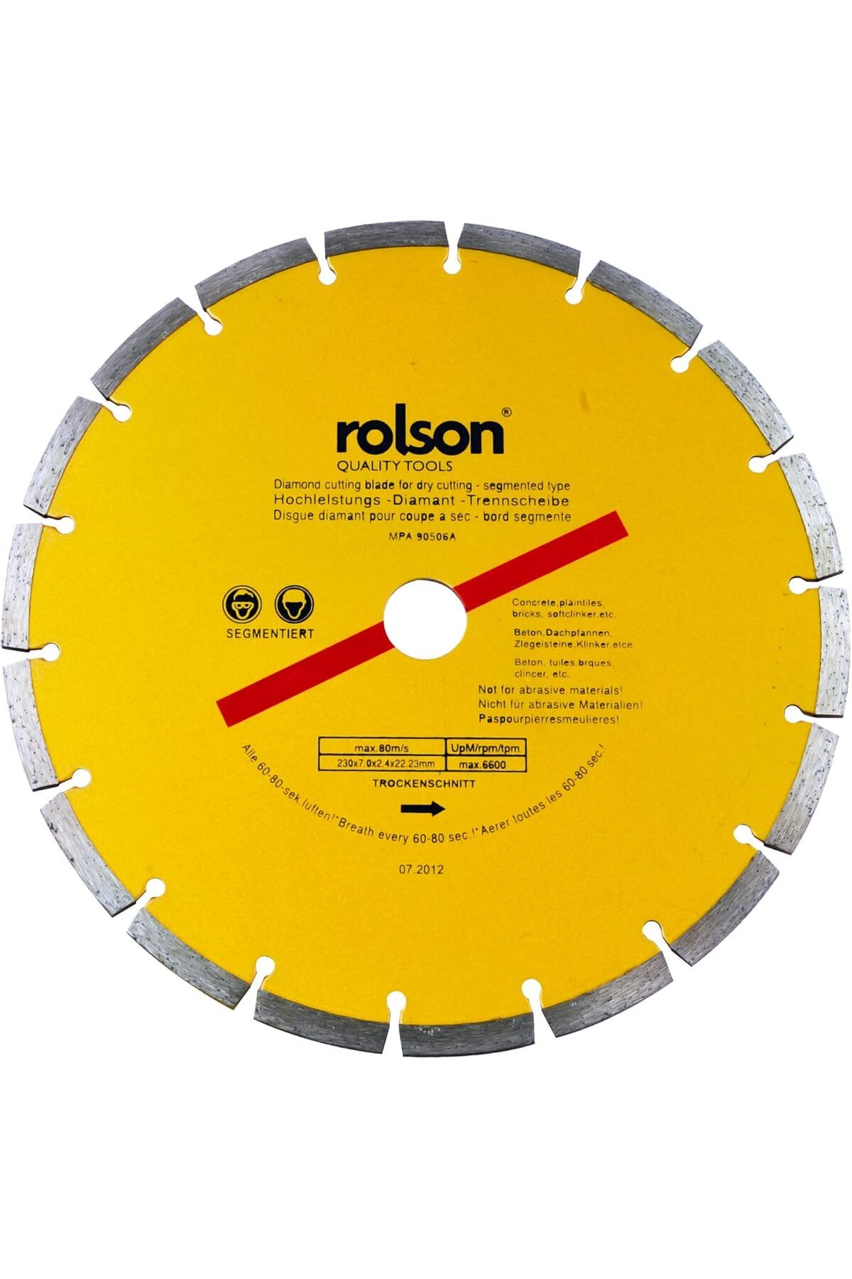 LUXE 24397 230 mm Diamnod Tipped Segmented Blade LXSHP 1055529