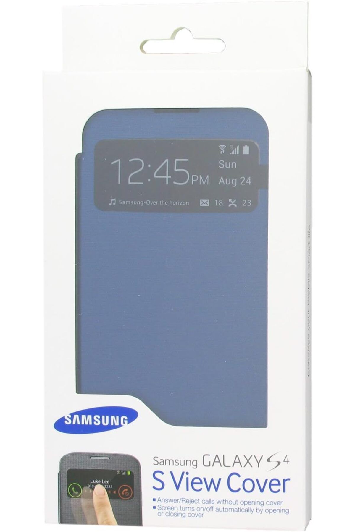 STOREMAX i9500 Galaxy S4 S View Cover Kılıf - Koyu Mavi EF-CI950BLEGWW TrendBazaar 1057563