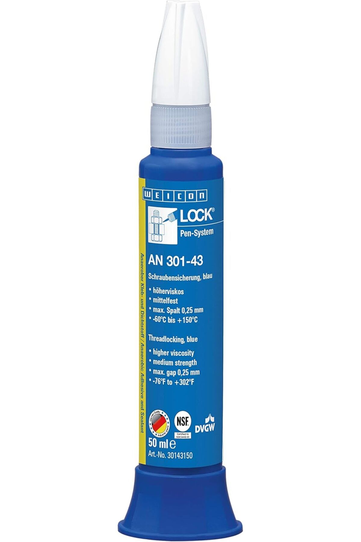 Mu Art Ahşap Mrt AN 301-43 | 50 ml | Endüstriyel Yapıştırıcı ve Sızdırmazlık Malzemesi | Boru ve Flanş