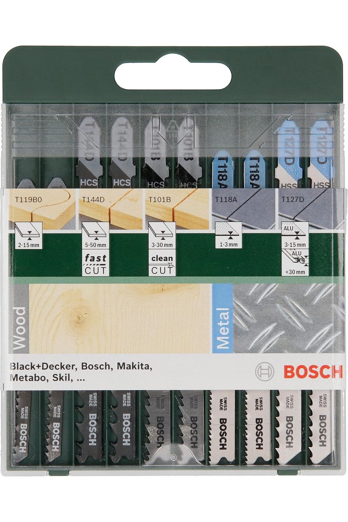 STOREMAX Rom Professional Accessories Dekupaj Testere Seti, Yeşil, 10 Adet Romshp 1067323