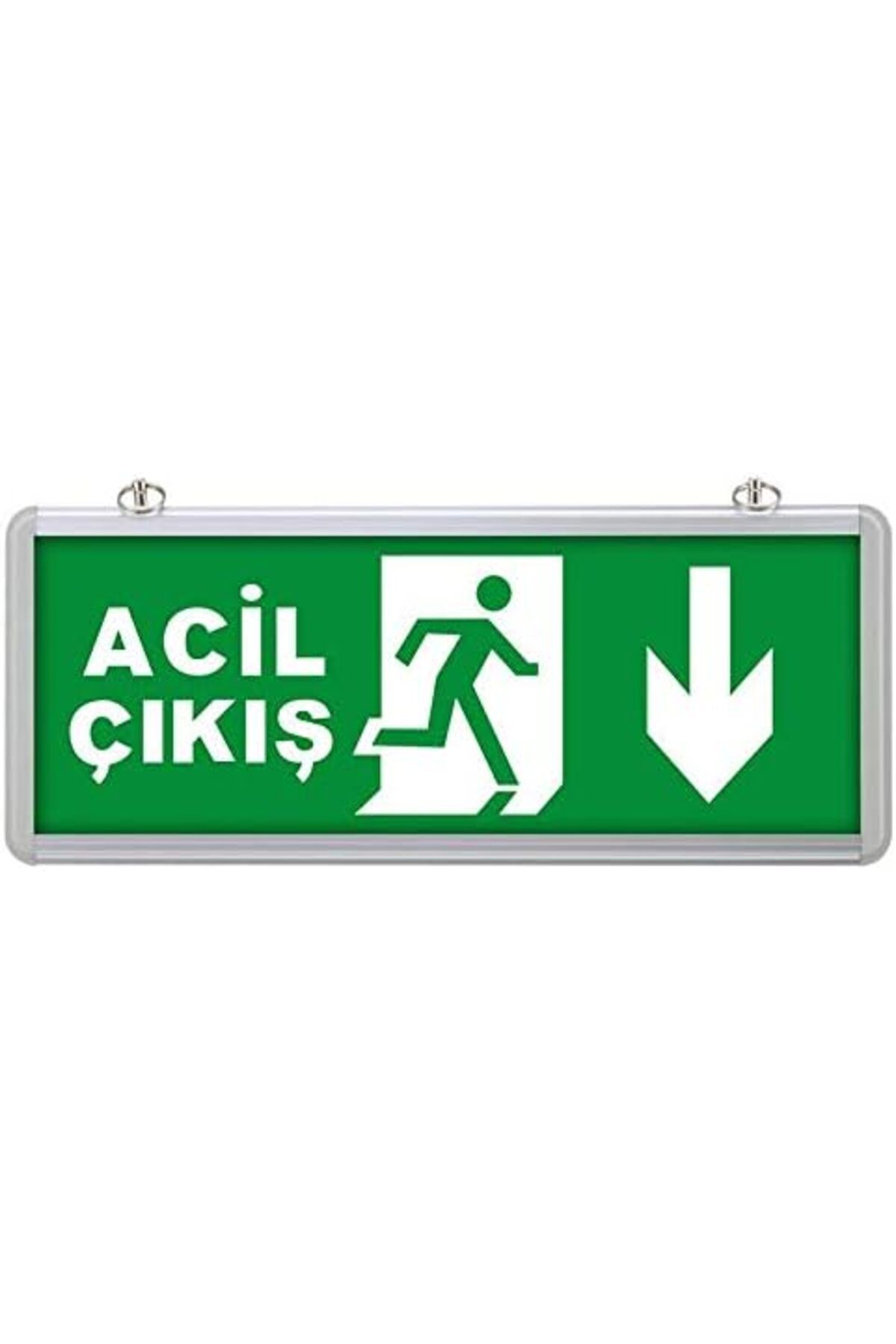 Mu Art Ahşap Mrt Acil/Çıkış Aşağı Yön Acil Yönlendirme Levhası SG024 Art 871301