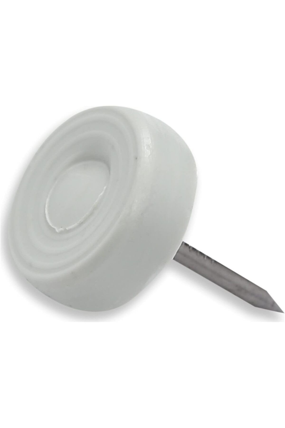 STOREMAX Toprak Çivili Masa Sandalye Zemin Koruyucu Beyaz Plastik Ayak 25 Adet 16mm TrendBazaar 1057563