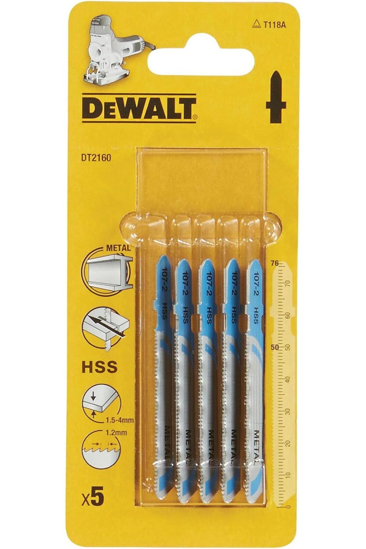 Mu Art Ahşap Mrt DT2160-QZ DEKUPAJ TESTERE, METALIK, 5 ADET Art 871301