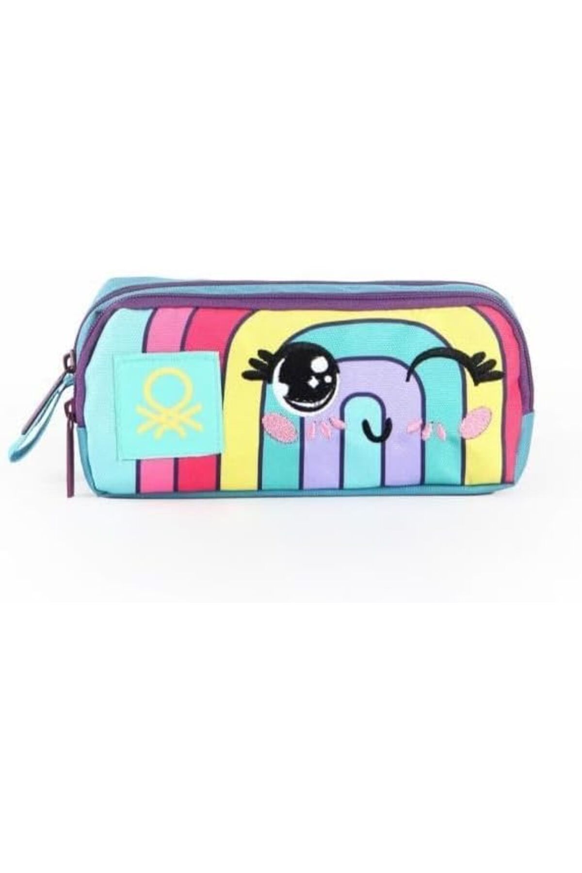 STOREMAX Rom Colors of Benetton Kız Çocuk Pembe Pastel Gökkuşağı Kalem Kutusu STD Romshp 1067323