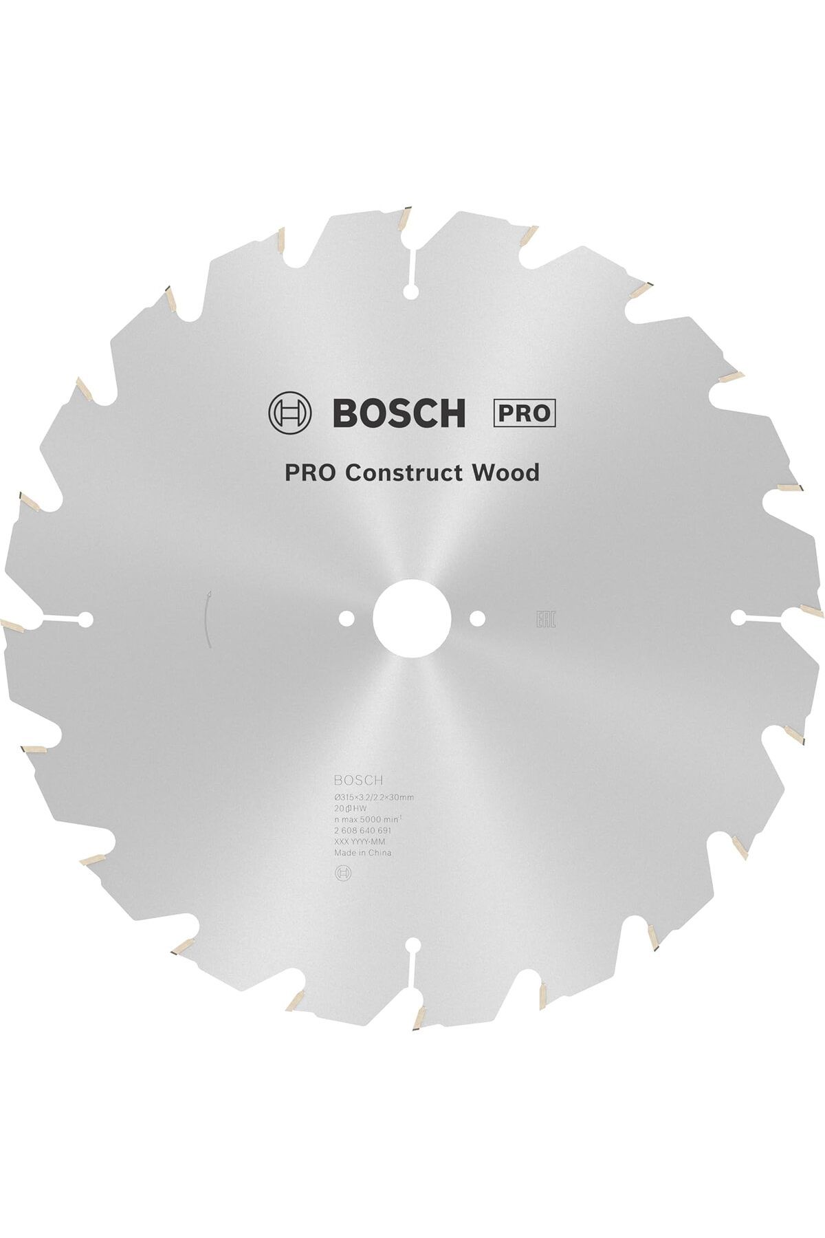 STOREMAX Ezg 2608640691 aksesuarı dairesel testere bıçağı Construct Wood 315 x 30 x 3,2 mm, 20 Ezsnshop
