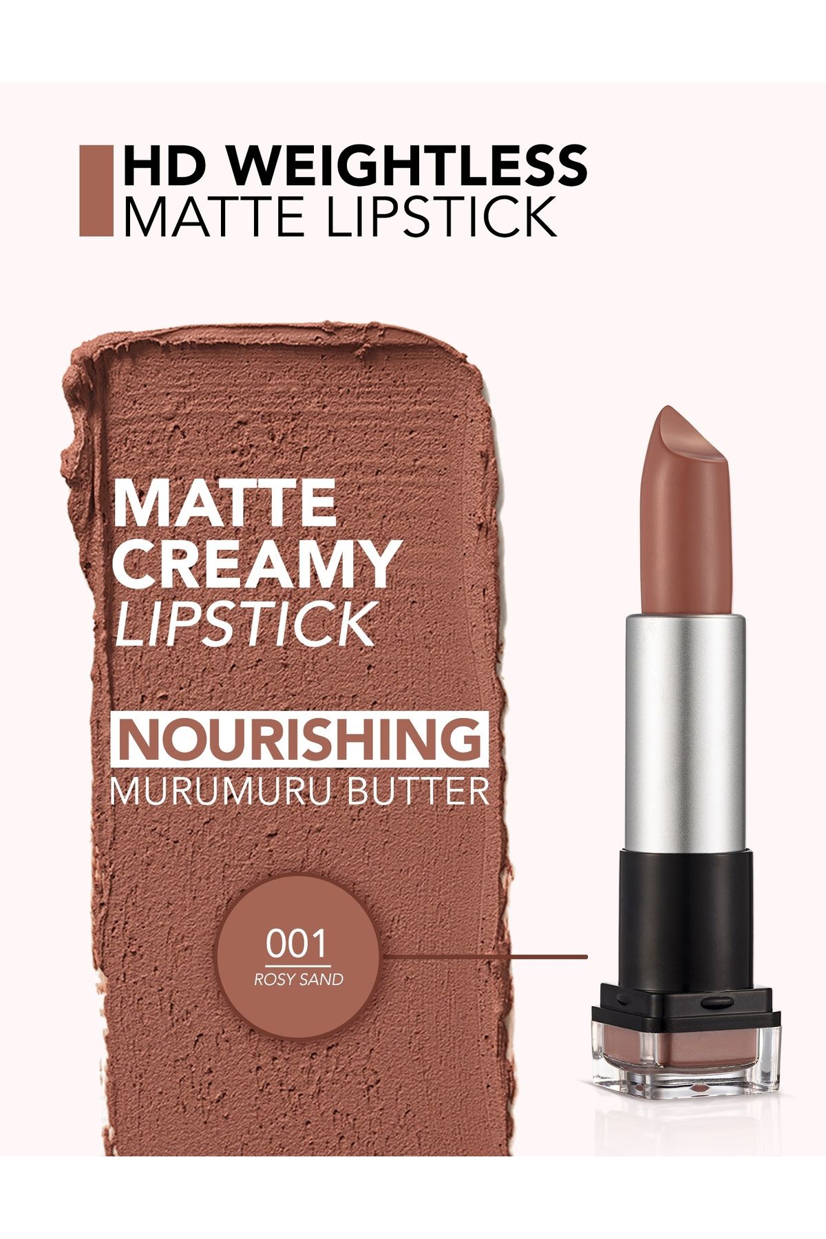 Flormar-HD WEIG. MATTE LSK-01 رملي وردي 5