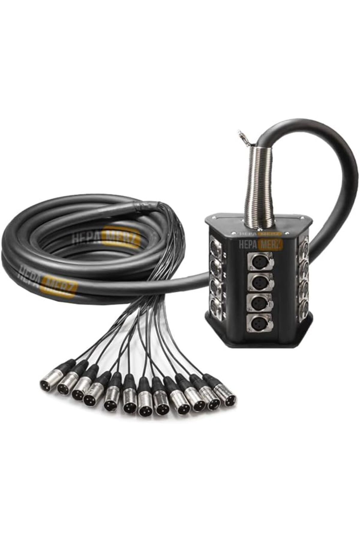 Mu Art Ahşap Mrt Merz Stage-12C-10M 12 Kanal 10 Metre Multicore Kablolu Hazır Stage Box Art 871301