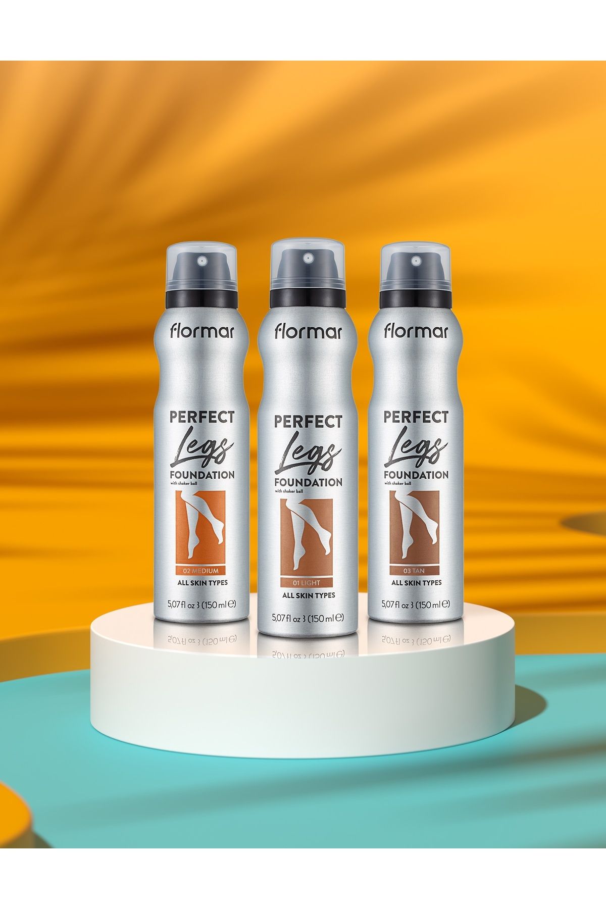 Flormar-Flormar Perfect Legs Foundation 01 Light 5