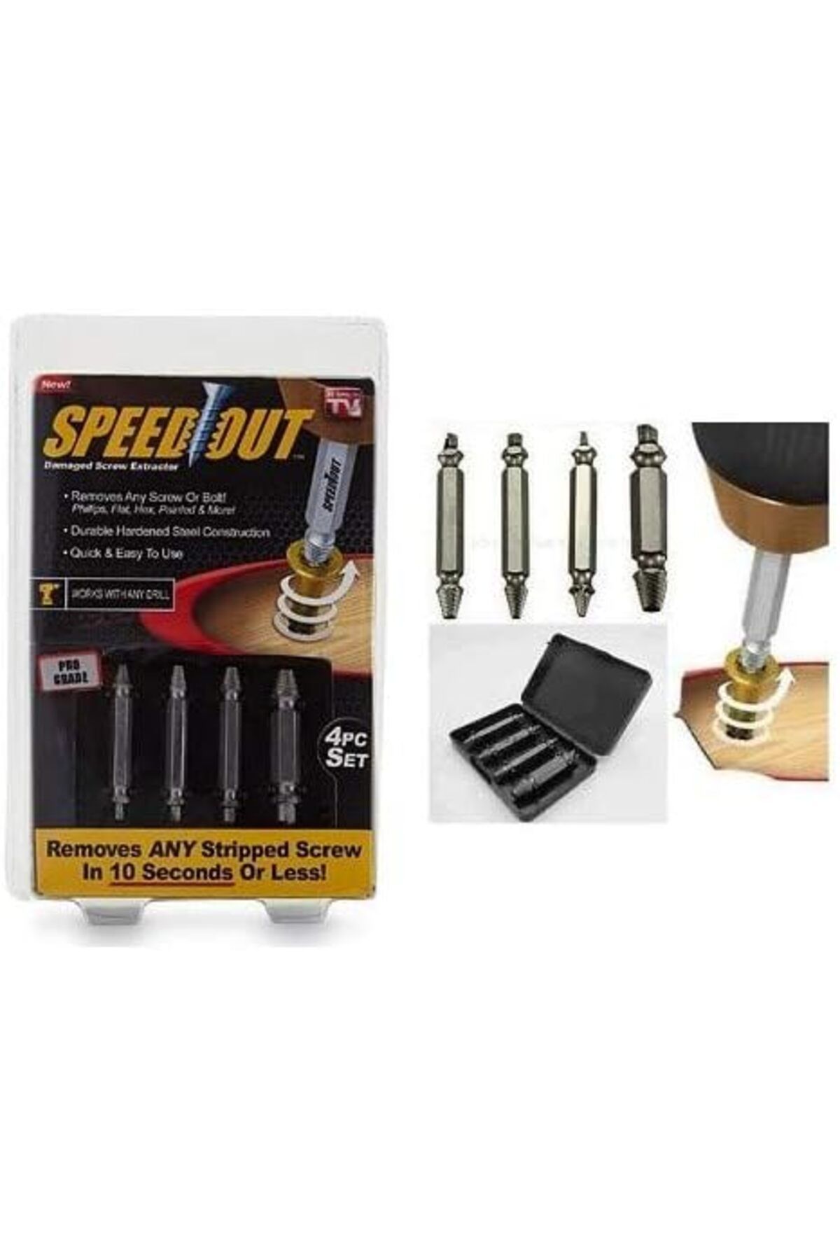 Mu Art Ahşap Mrt Speed Out Hasarlı Bozuk Vida Çıkarıcı Hasar Görmüş Vida Sökme Art 871301