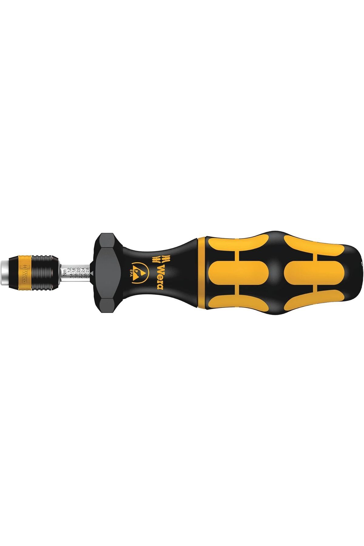 LUXE 7440 Kraftform ESD, Ayarlanabilir Torklu Tornavida, Hızlı Değiştirme Mandrenli Rapidaptor, 1/4