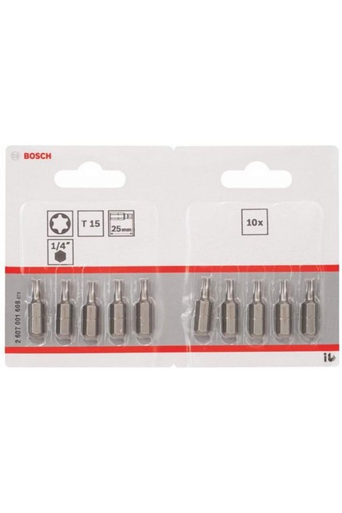 STOREMAX Ezg Professional Bit Ekstra Sert İç Torx Vidalar için (T15, Uzunluk: 25 mm, 10 Adet) Ezsnshop 106