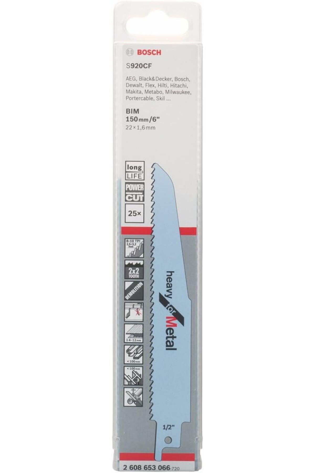STOREMAX ELZ 2608653066 tilki kuyruğu testere – S 920 CF, 25 parça FRNTR 1127478