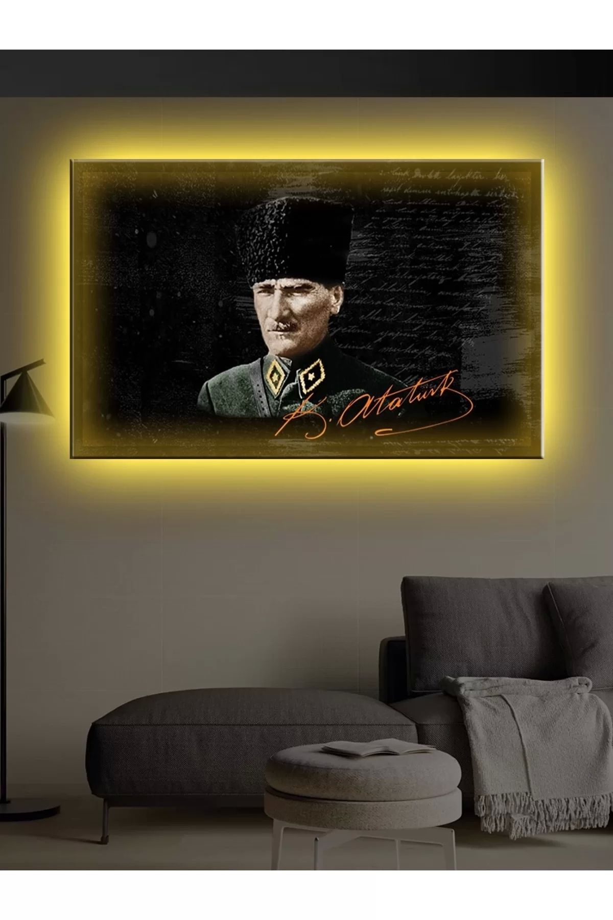 feifei Led Işıklı Atatürk Tabloları