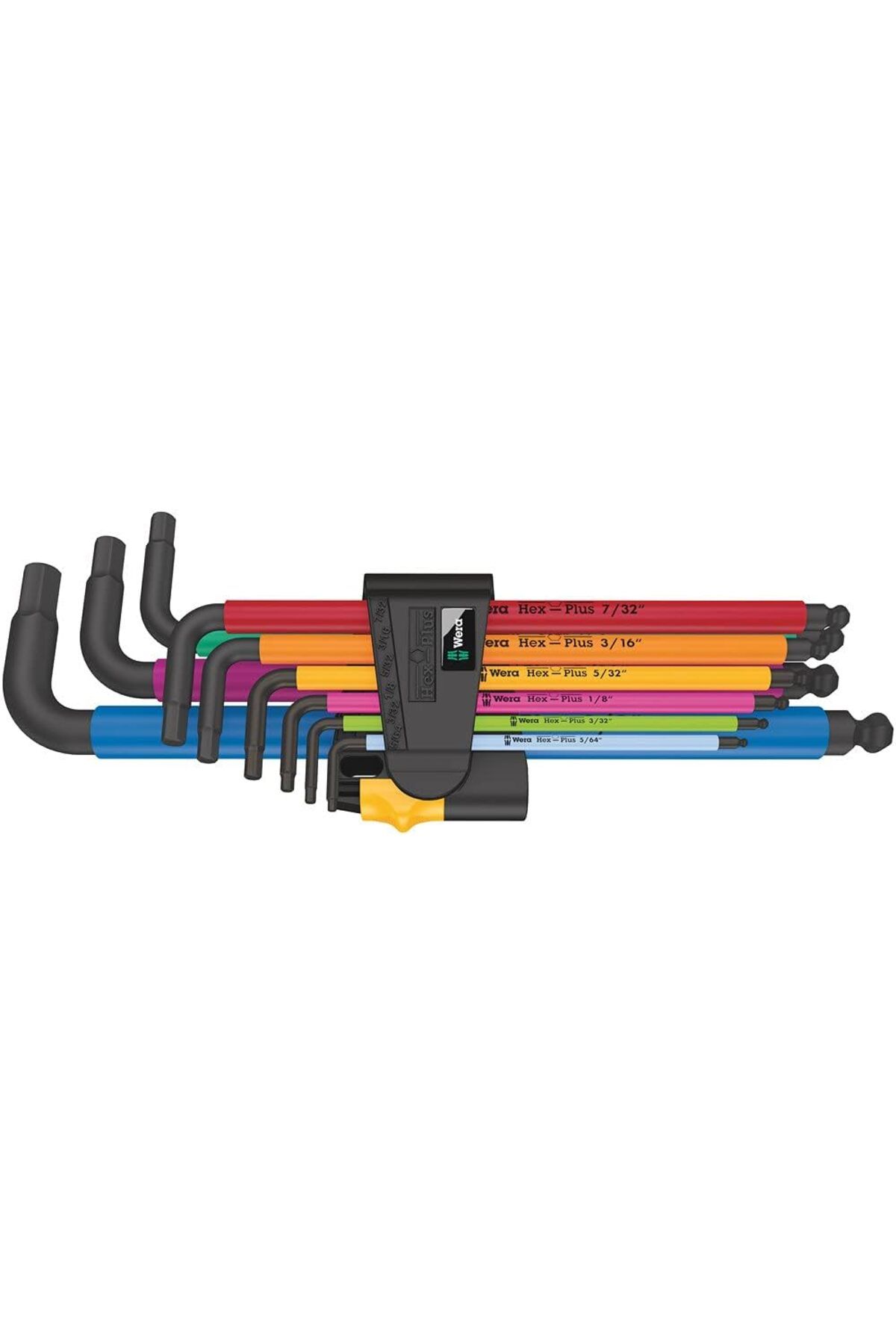 STOREMAX ELZ 05022640001 950/9 Hex-Plus Multicolour Imperial 2 L Anahtar Seti, inç, BlackLaser, 9 Parça FRN