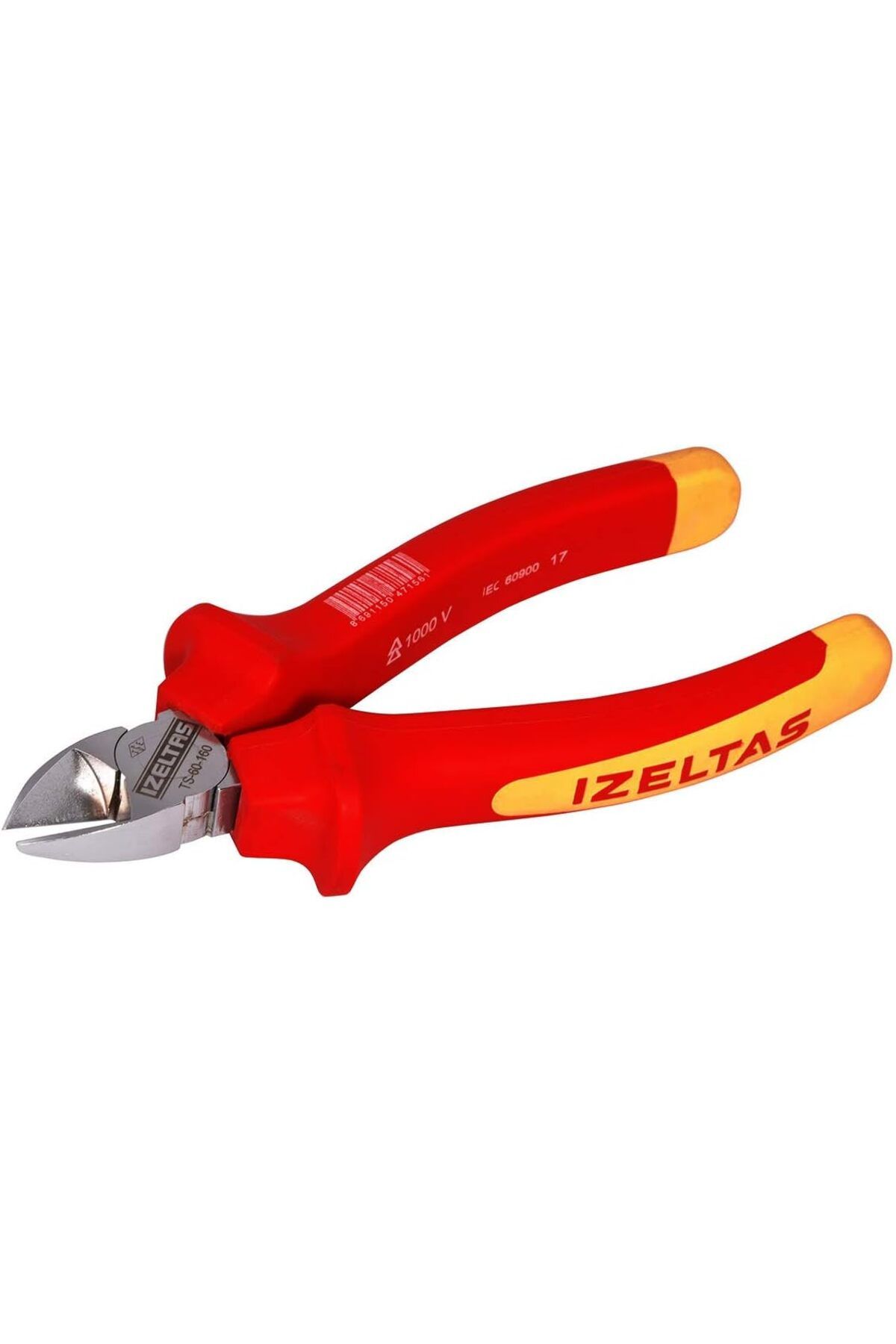 LUXE Yan Keski Elektrikçi İzoleli, 1000 V, Kırmızı/Siyah, 140 Mm LXSHP 1055529