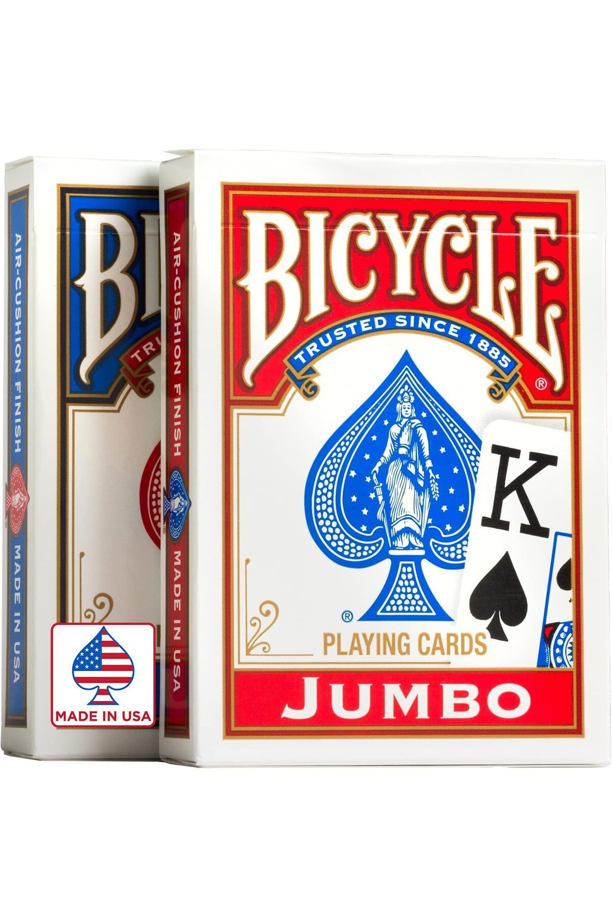STOREMAX Sbl Jumbo Index Playing Cards - Poker Size - 2 Pack, Kırmızı & Mavi SBLShp 1064356