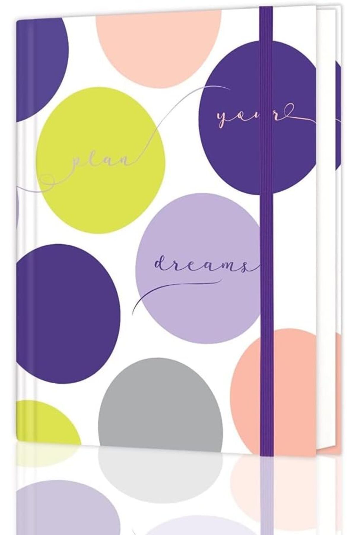STOREMAX SRT Journals 16,5x22,5 cm Gizli Spiralli Çizgili Defter Tarihsiz Not Defteri (Candy Polka) FxYM 112