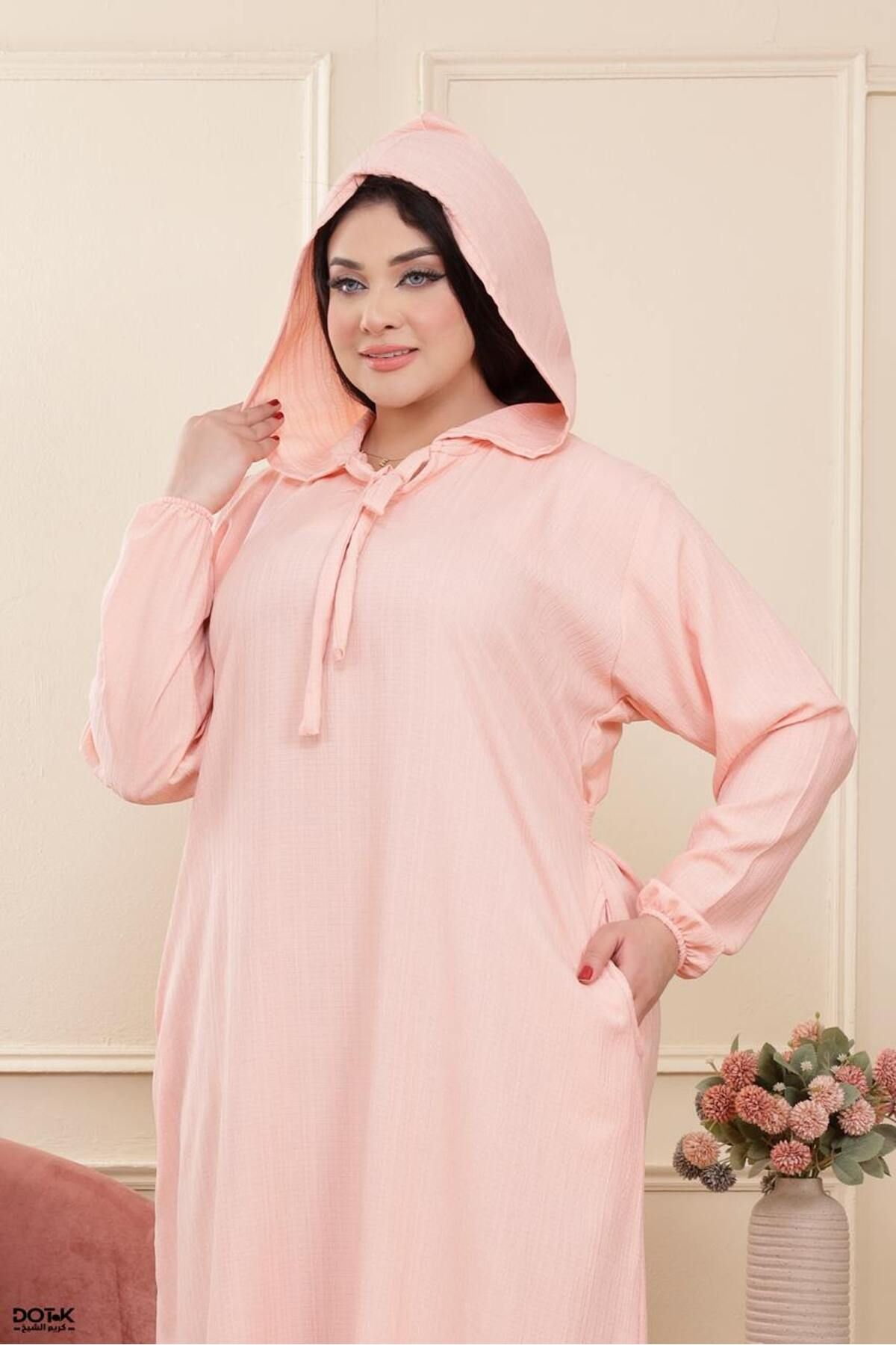 Generies-Fresca linen abaya made of light and comfortable linen material with an elegant and modern design, ideal for everyday use. 4