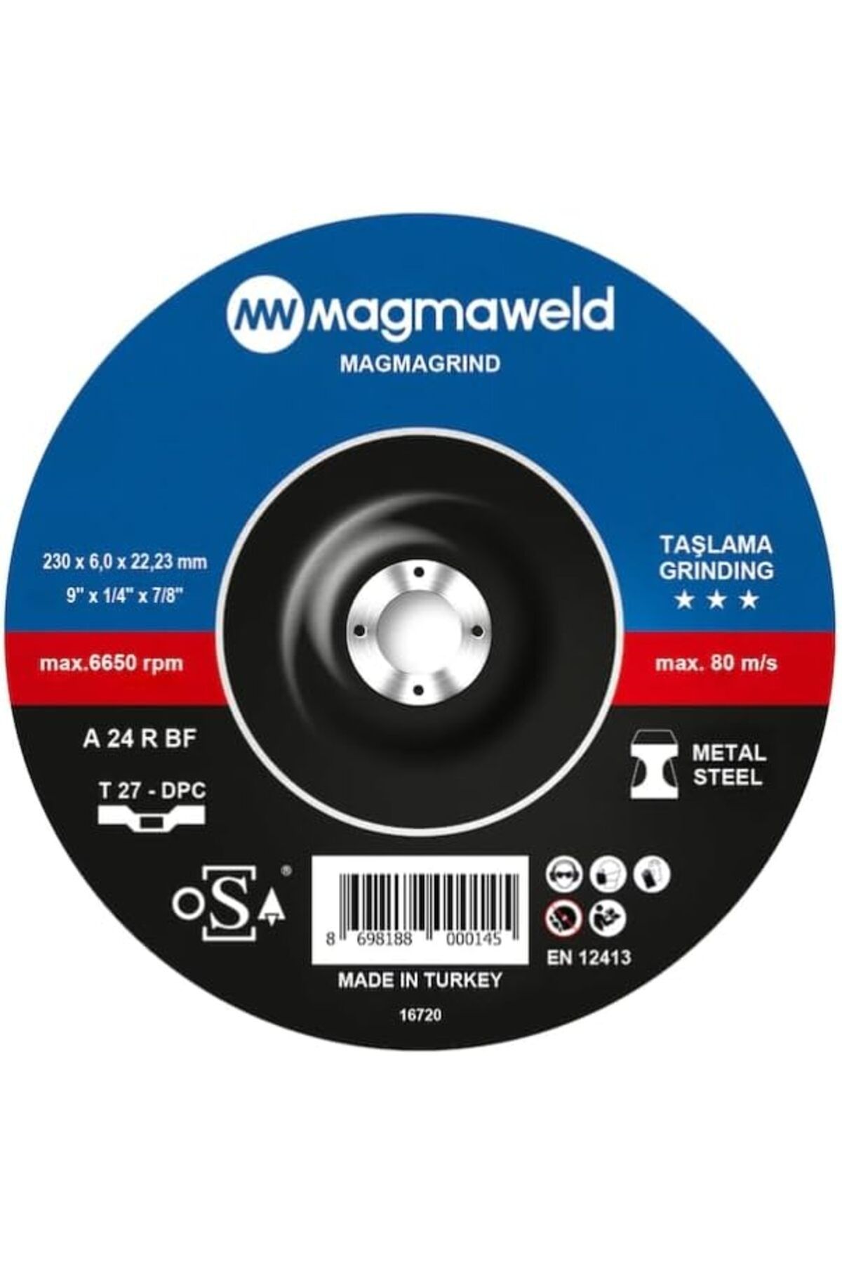 STOREMAX Rom Taşlama Taşı, 230 X 6.0 X 22mm Romshp 1067323