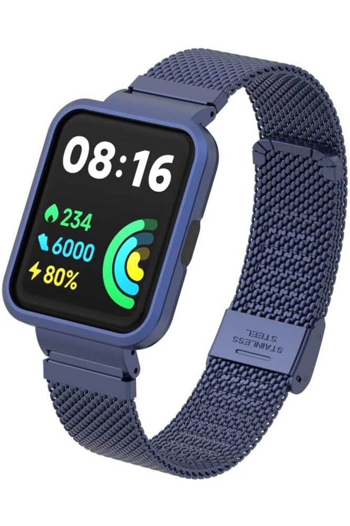 STOREMAX ELZ Xiaomi İle Uyumlu Redmi Watch 2 Lite KRD-66 Metal Kordon Lacivert FRNTR 1127478