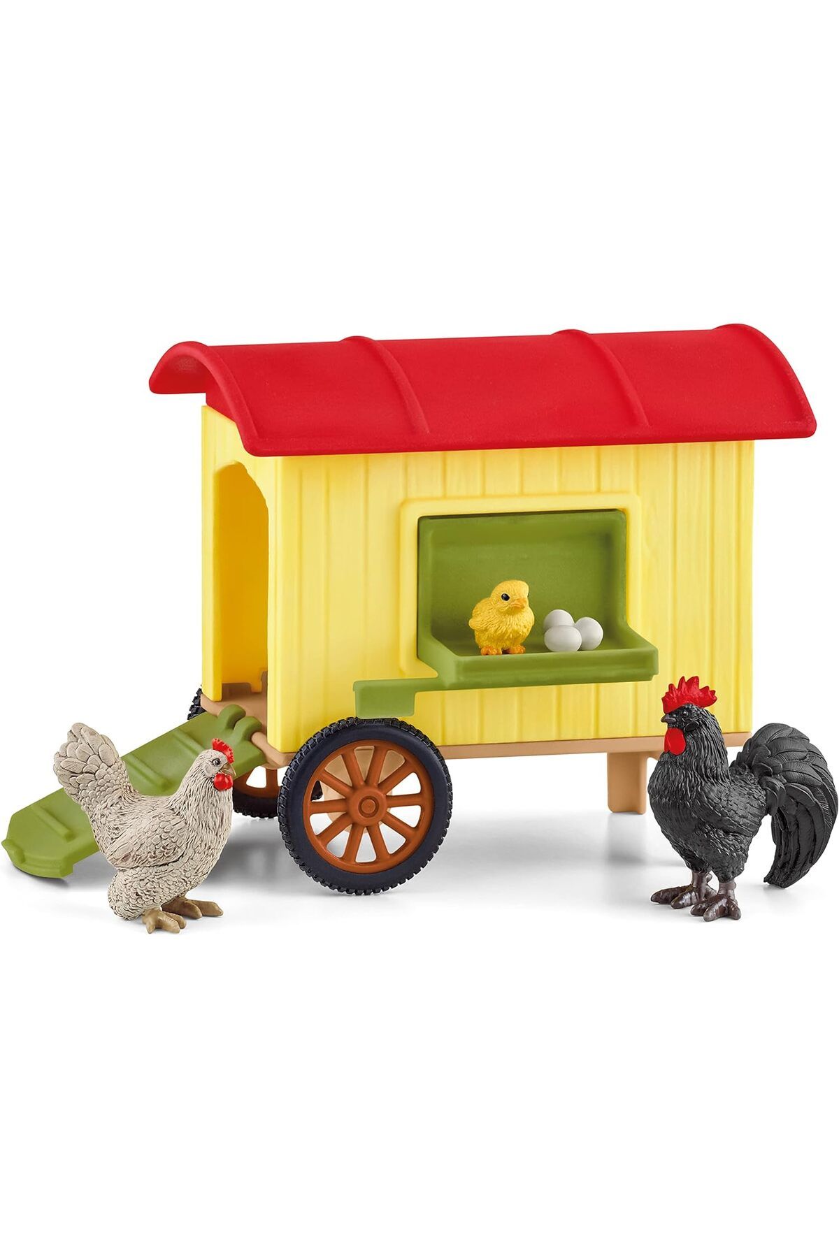Mu Art Ahşap Mrt 42572 tavuk kümesi, 3 yaşından büyük çocuklar için, Farm World oyun seti Art 871301