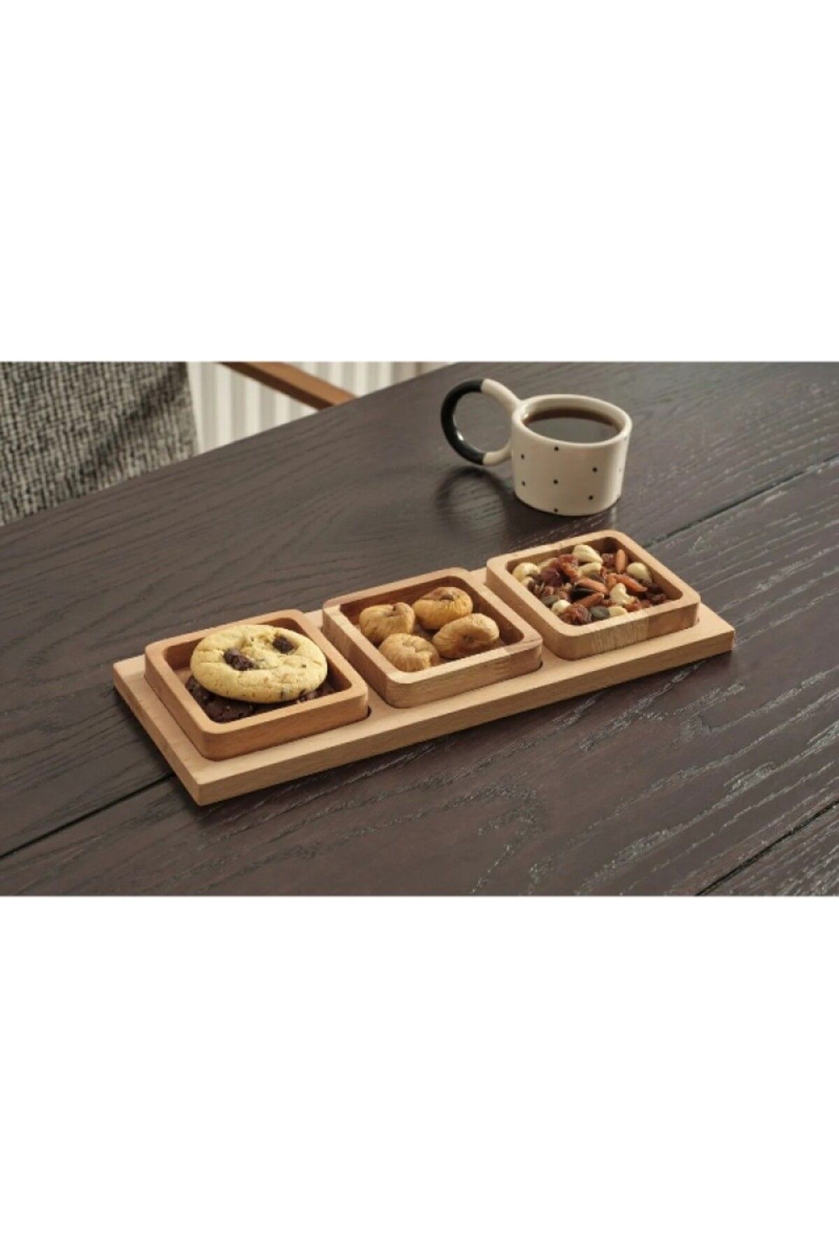 Bambu Kahvaltı Kuruyemiş 3'Lü Sunumluk Set