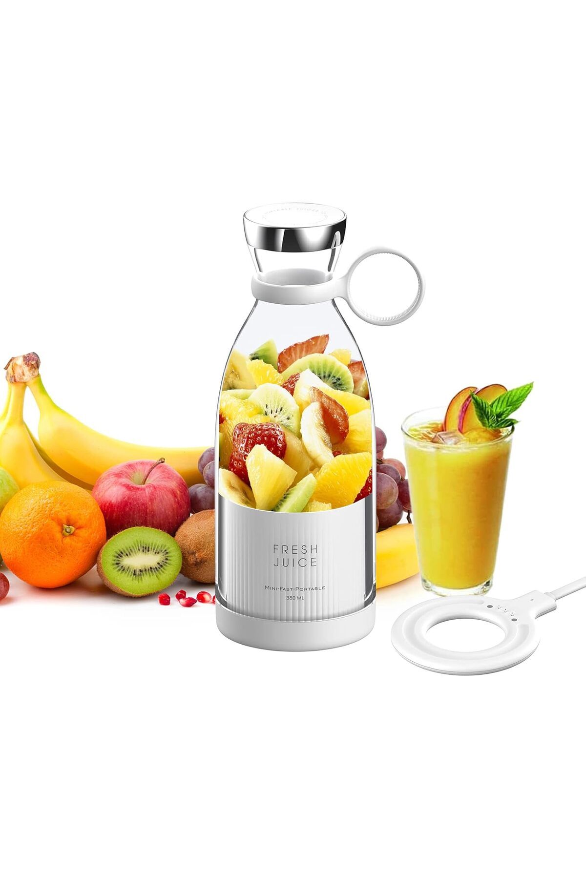 STOREMAX Taşınabilir Blender, Taşınabilir Mini Hızlı Blender 350ml Meyve Sıkacağı Kupası, Kablosuz