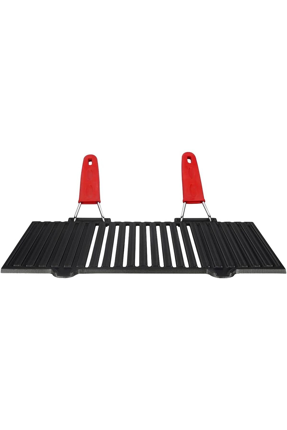 STOREMAX Sbl Metal Döküm Mangal Izgarası, Çift Silikon Kulplu, 40 x 25 x 0.7 cm SBLShp 1064356