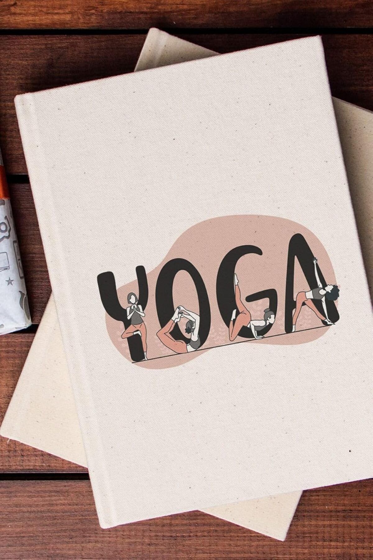 STOREMAX Sbl Yoga Eğitmenine Hediye 100 Yaprak (200 Sayfa) Çizgisiz Kanvas Defter - Not Defteri SBLShp 1064