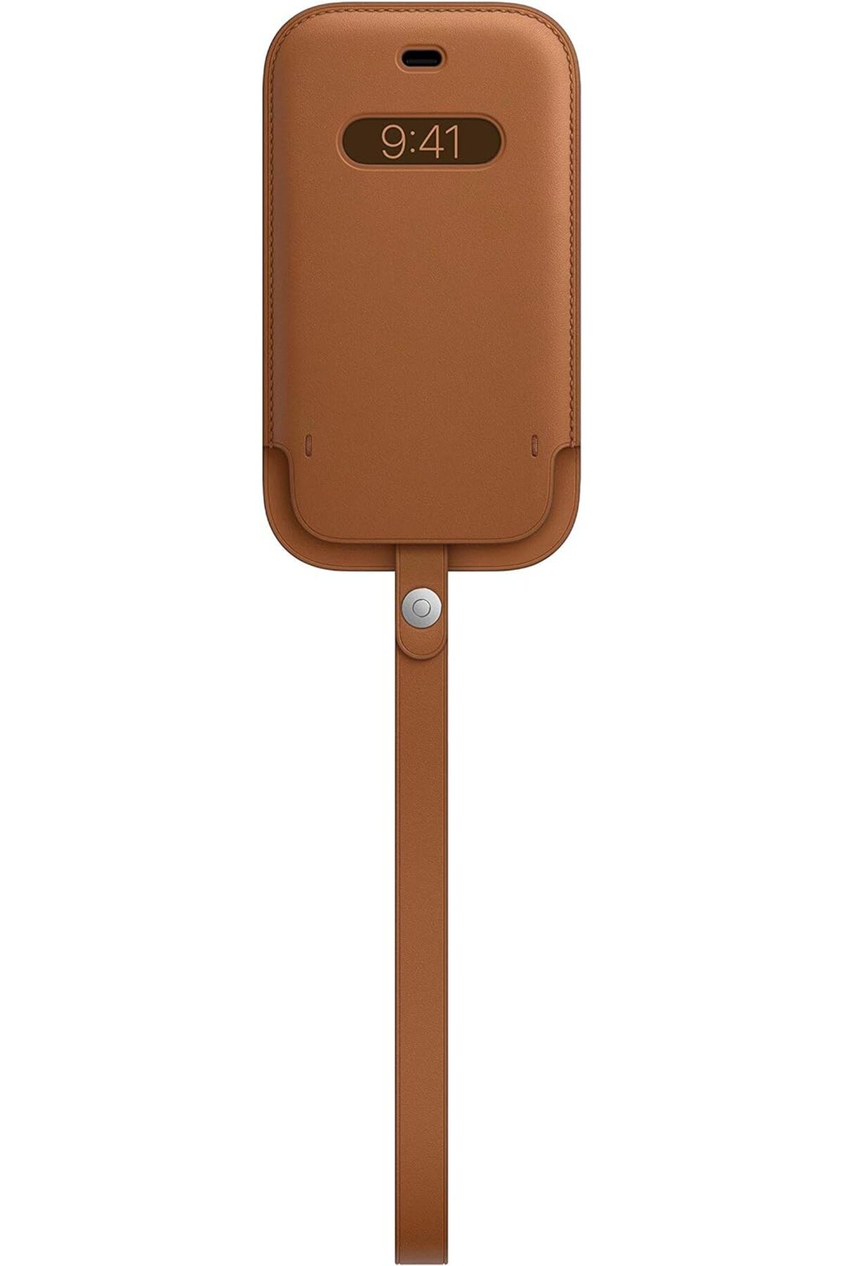 LUXE iPhone 12 mini için MagSafe özellikli Deri Zarf Kılıf - Klasik Kahve LXSHP 1055529