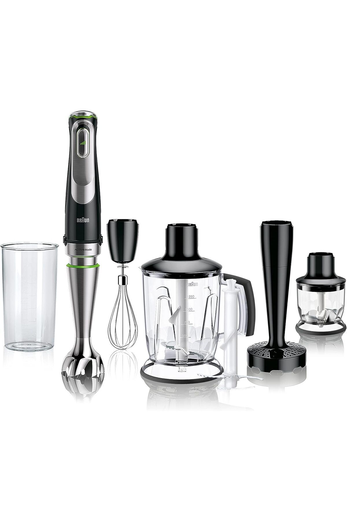 LUXE MultiQuick 9 MQ 9147X el mikseri – Active PowerDrive ve SplashControl ile, püre yapma çubuğu,