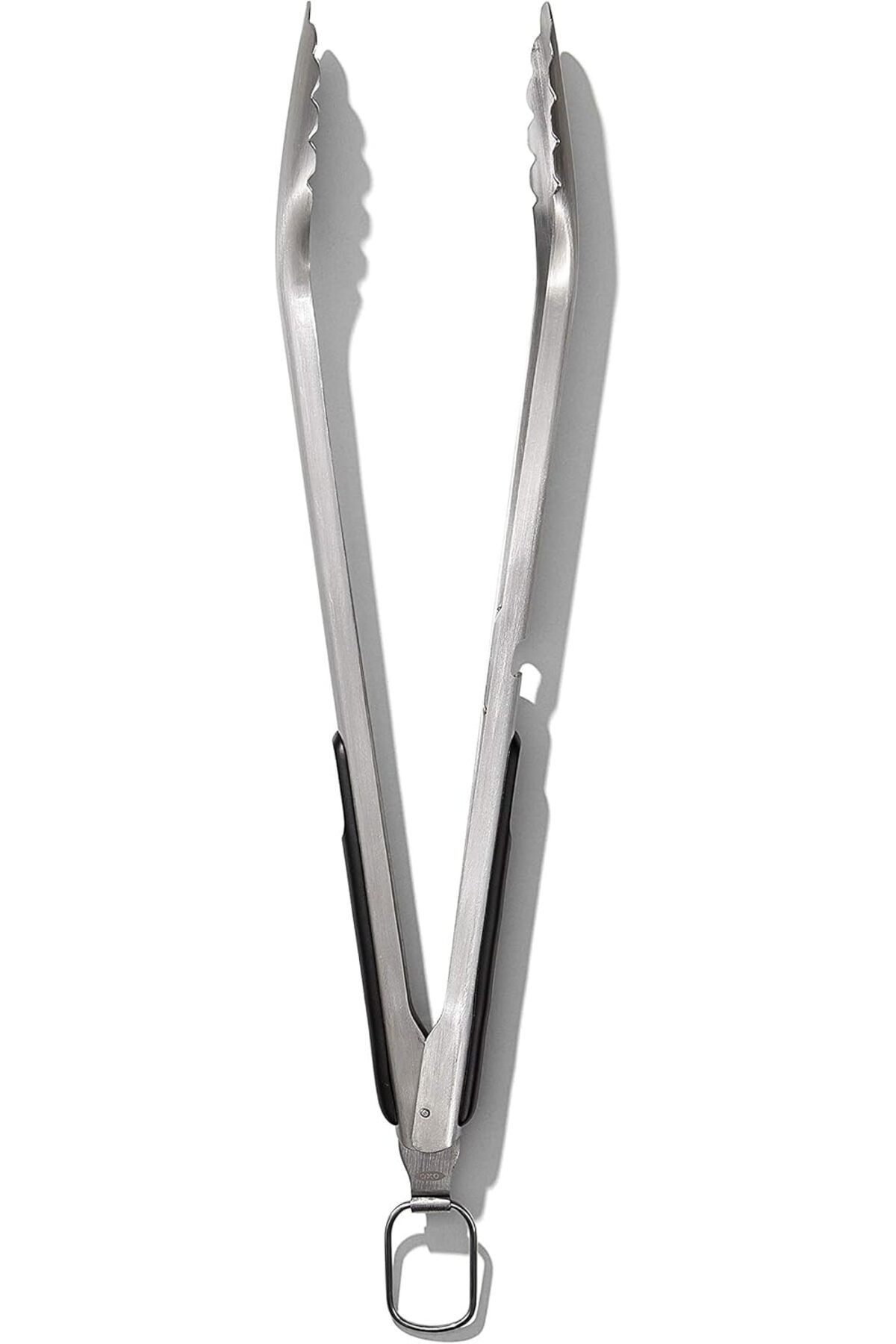 Mu Art Ahşap Mrt Good Grips Paslanmaz Çelik Uzun Barbekü Maşası, Dahili Şişe Açacaklı 47,5 cm - Sosis, Se