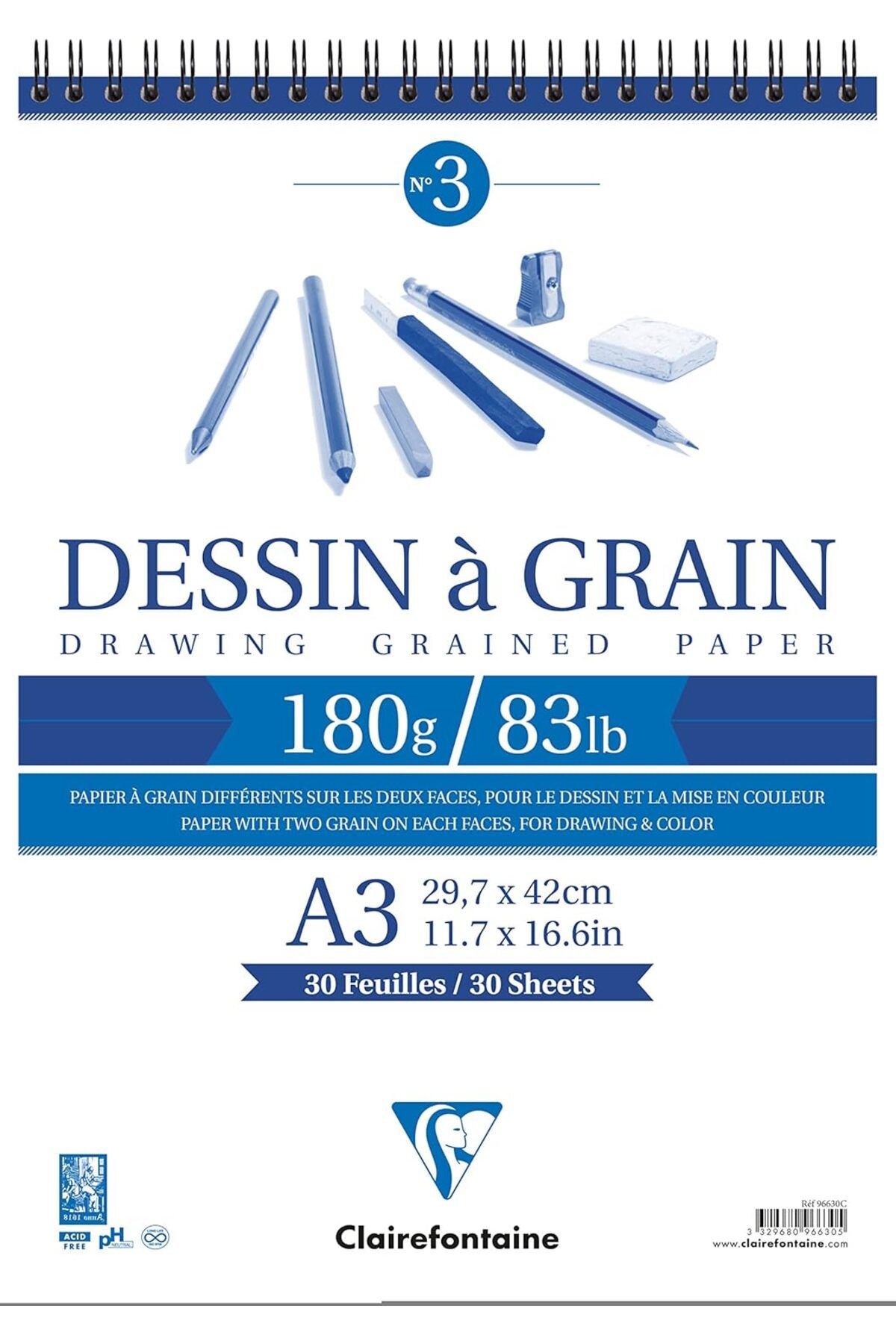 STOREMAX ELZ Dessin A Grain Spiralli A3 Defter FRNTR 1127478
