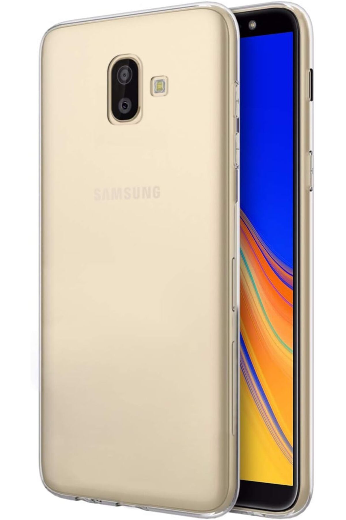 LUXE Galaxy J6 Plus için Kılıf Transparent Soft Beyaz [Galaxy J6 Plus ile Uyumlu Kılıf - Beyaz] LXS