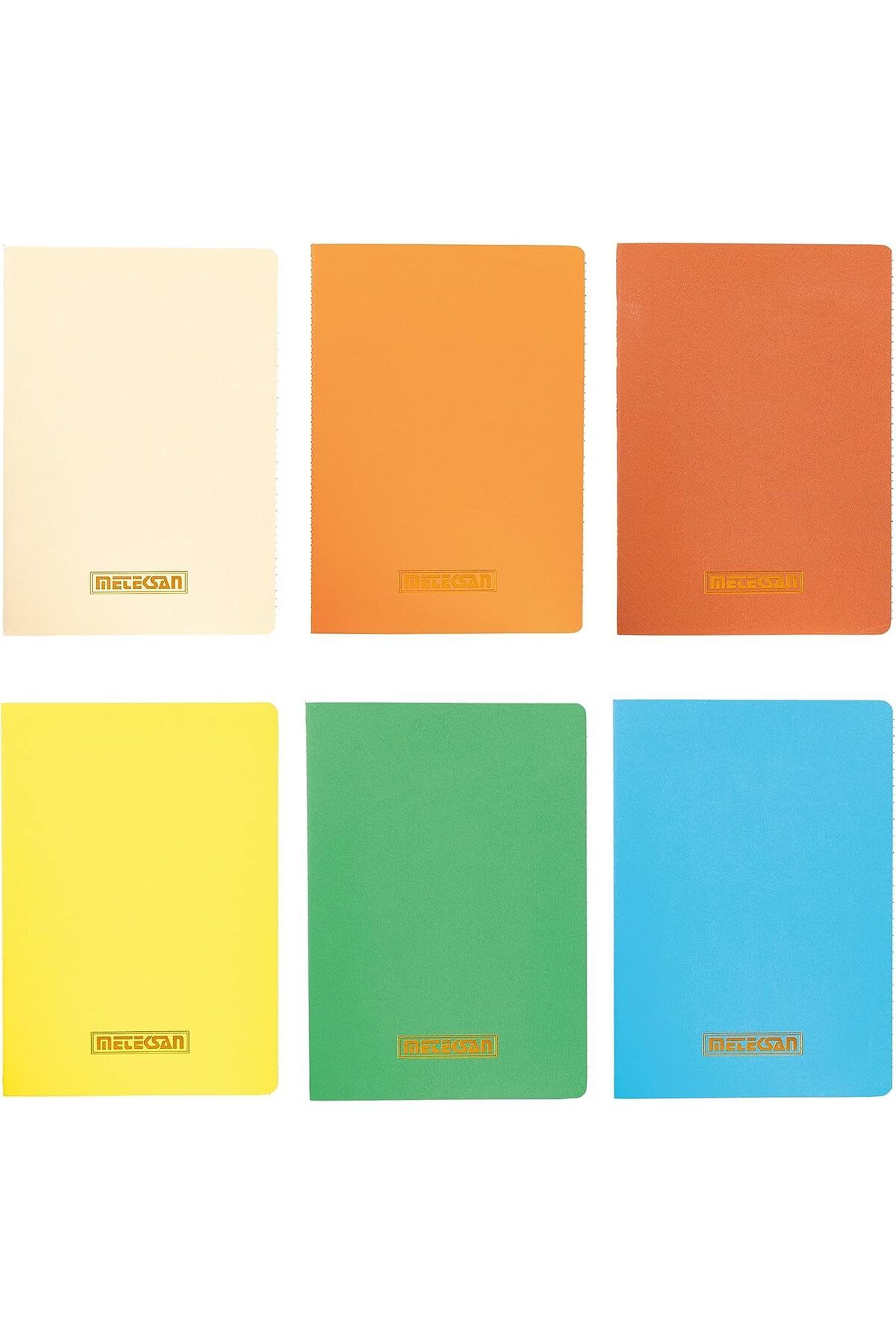 STOREMAX Sbl Notes 13x21 cm Karton Kapaklı İplik Dikişli Defter, 24 Yaprak, 6'lı Paket, Renkli SBLShp 106
