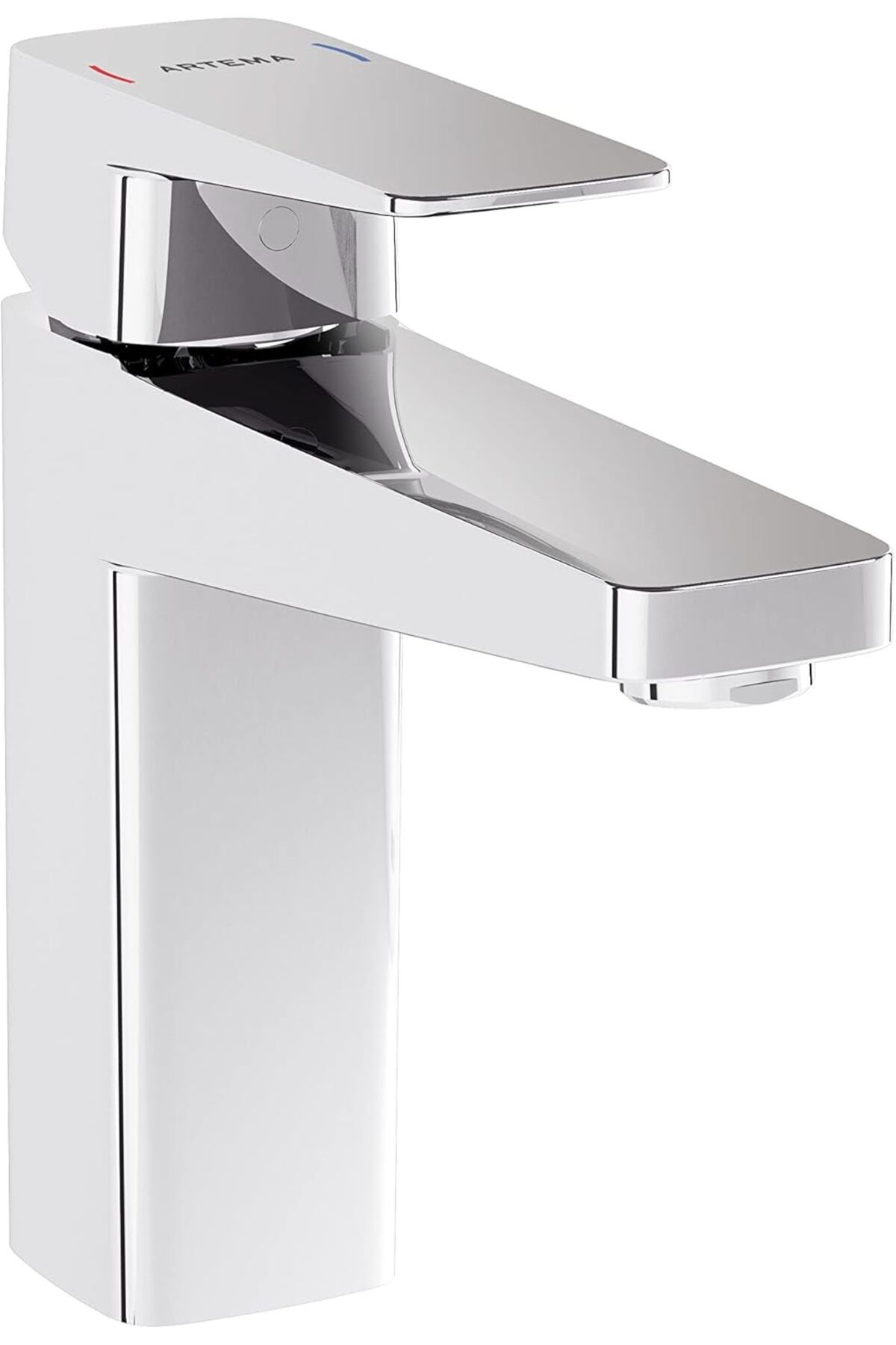 Mu Art Ahşap Mrt Root Square A42731 Yüksek Lavabo Bataryası, Krom Art 871301